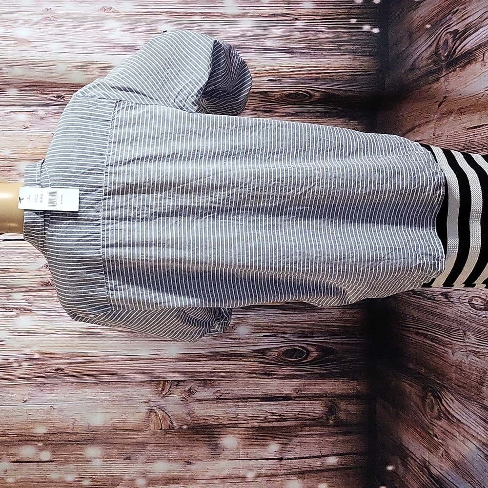 Tommy Hilfiger Women's Long Sleeve Roll-Tab Cotton Blouse Size XL - Picture 8 of 11